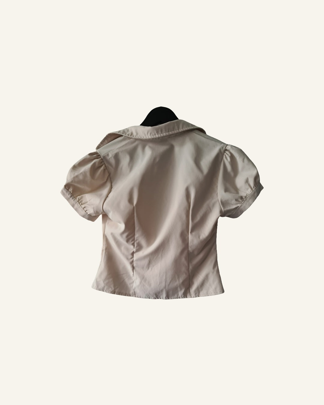 Blouse – beige – maat M – Tweedehands