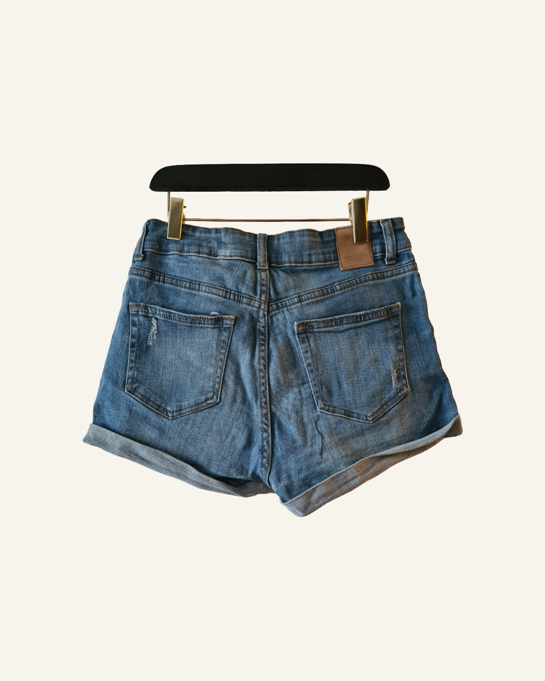 Tweedehands FB Sister denim spijkershort – maat M – lichtblauw