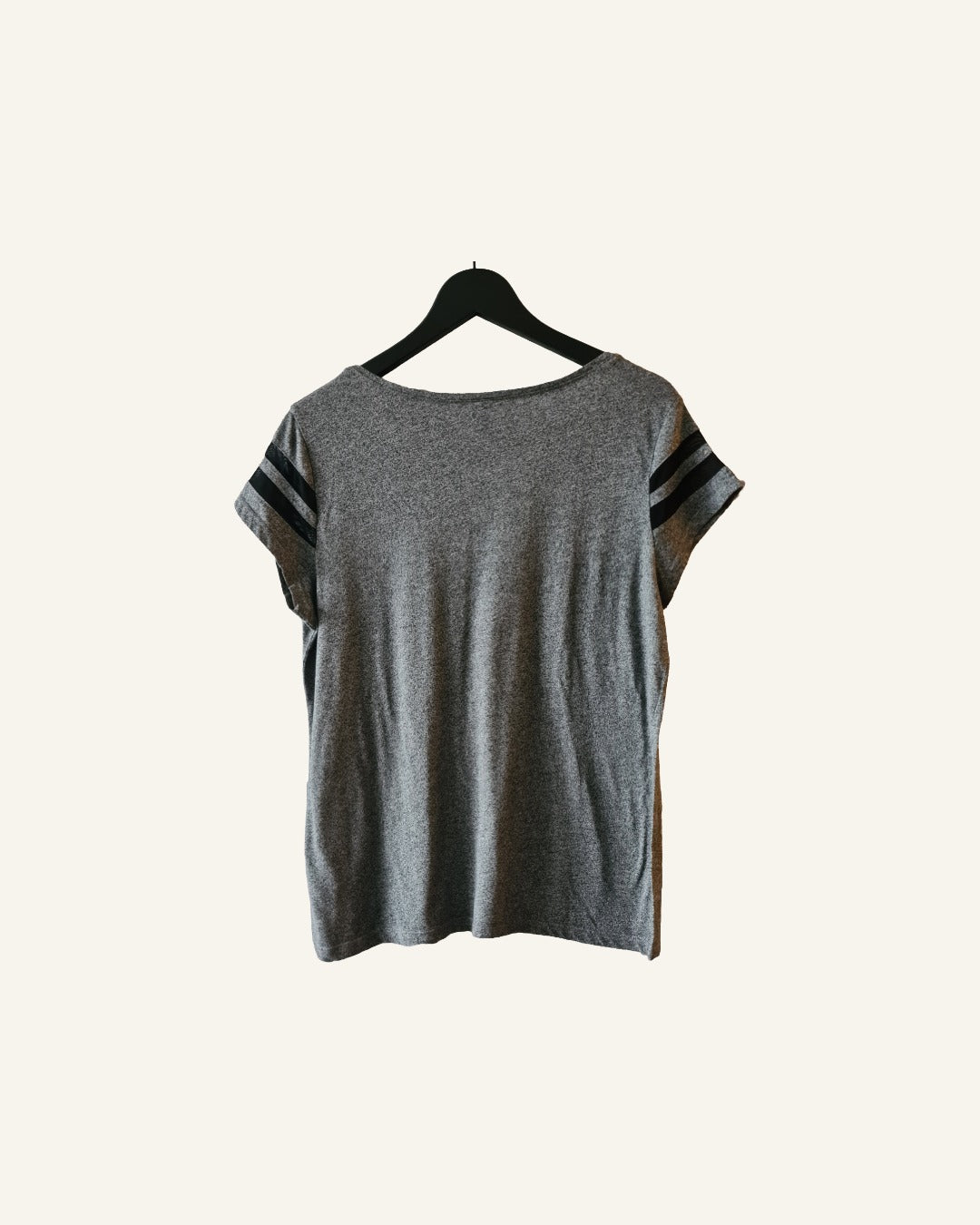 H&M T-shirt grijs – maat L – korte mouw – Tweedehands