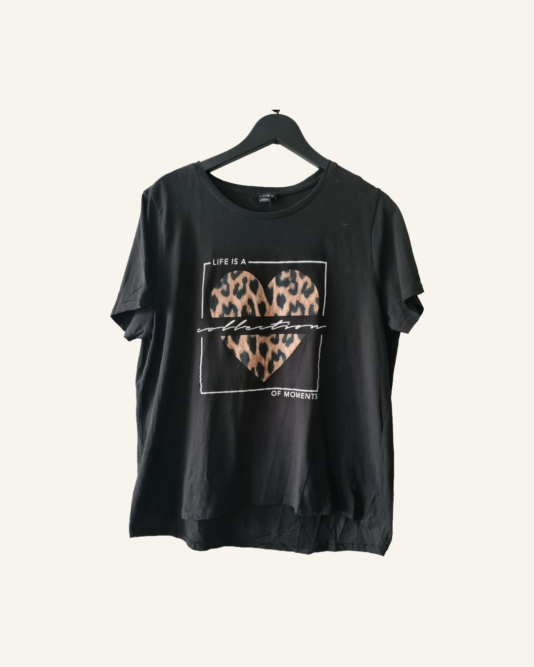 Amisa T-shirt met print – maat XXL – Tweedehands
