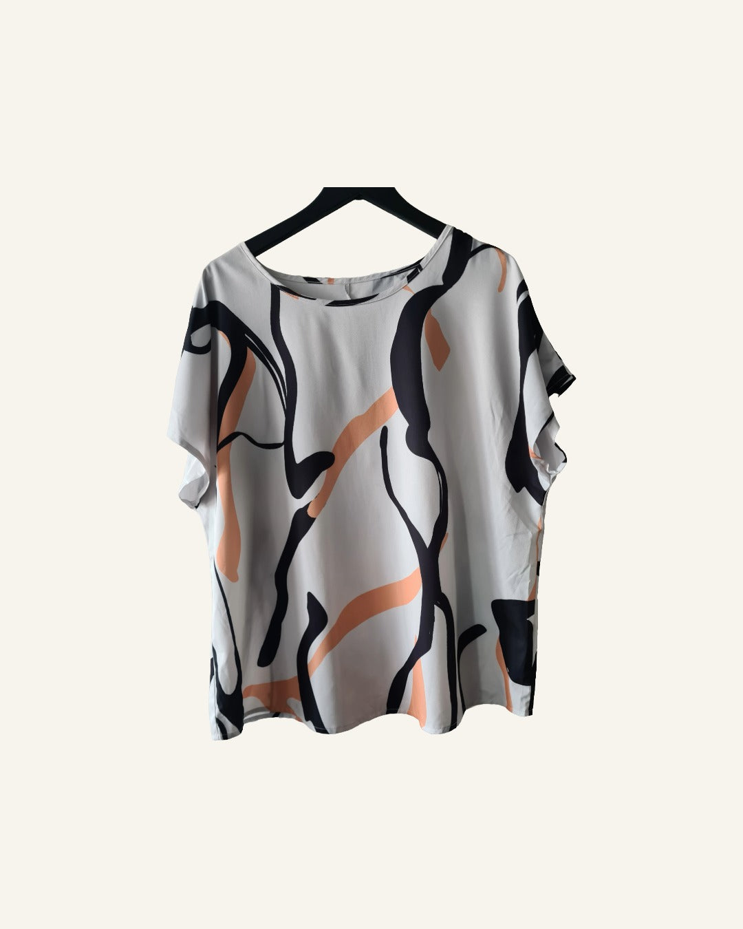 Abstract T-shirt – maat XL – Tweedehands