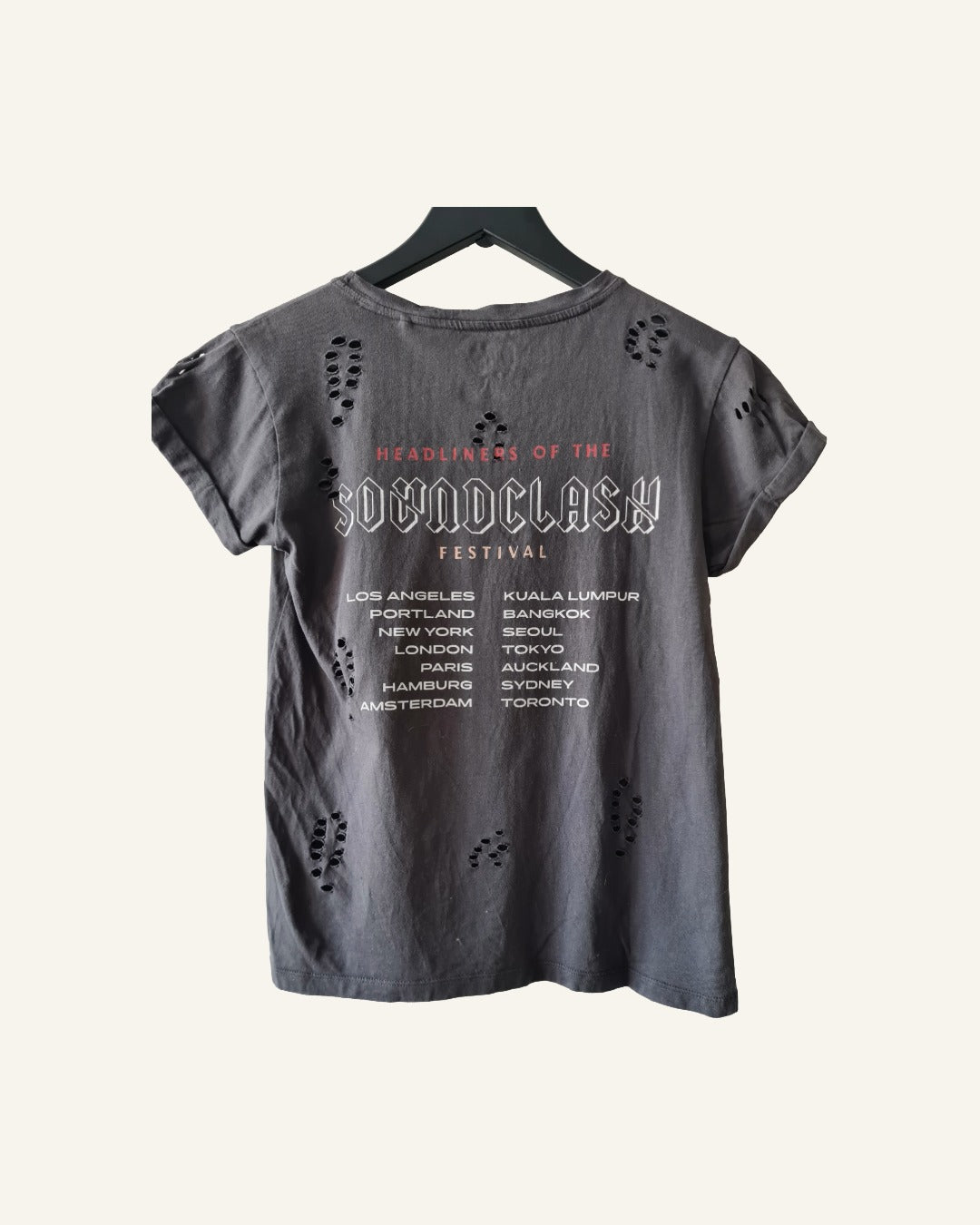 Sting T-shirt distressed – maat XXS – Tweedehands