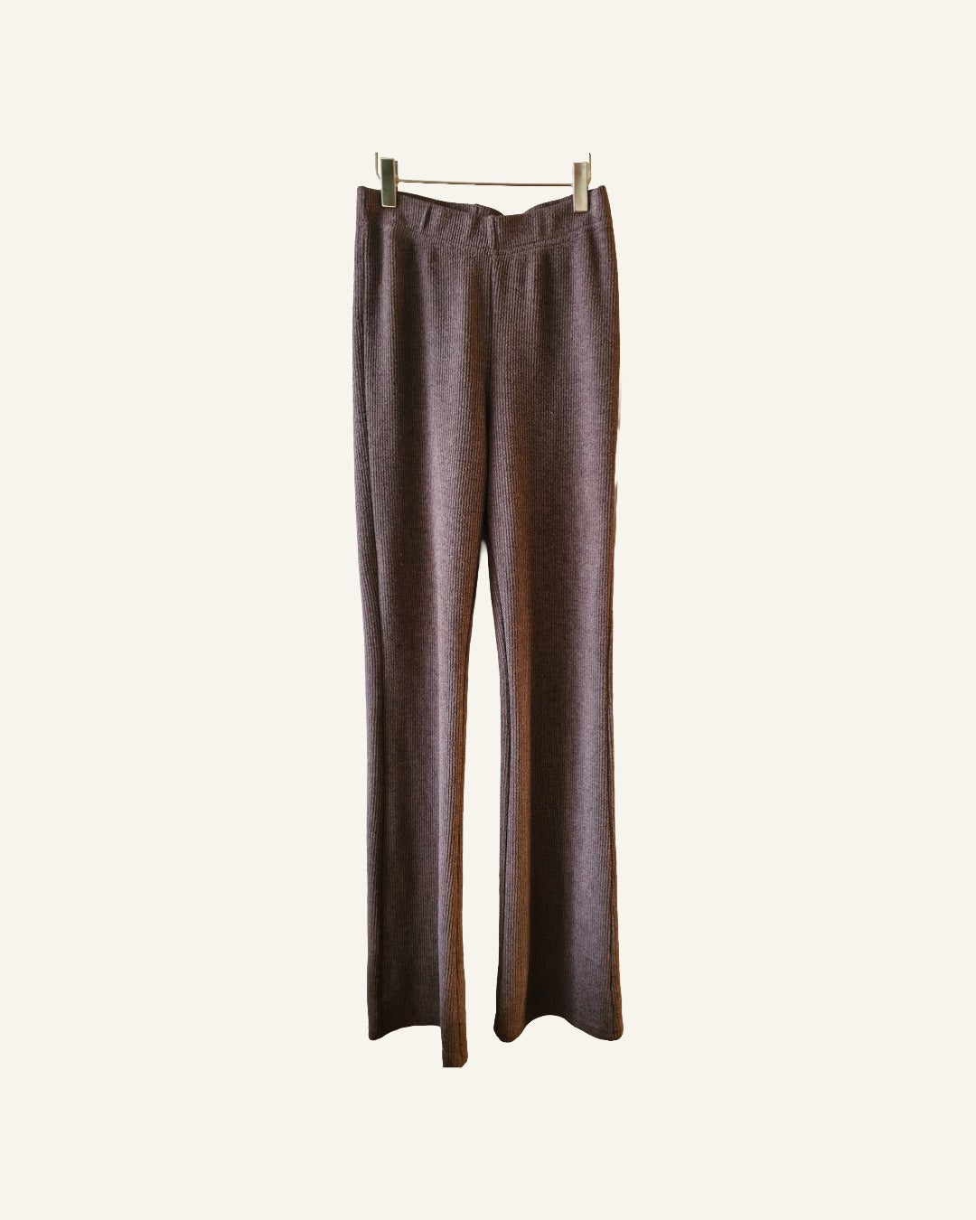 Bruine ribstof broek – maat XS – Tweedehands