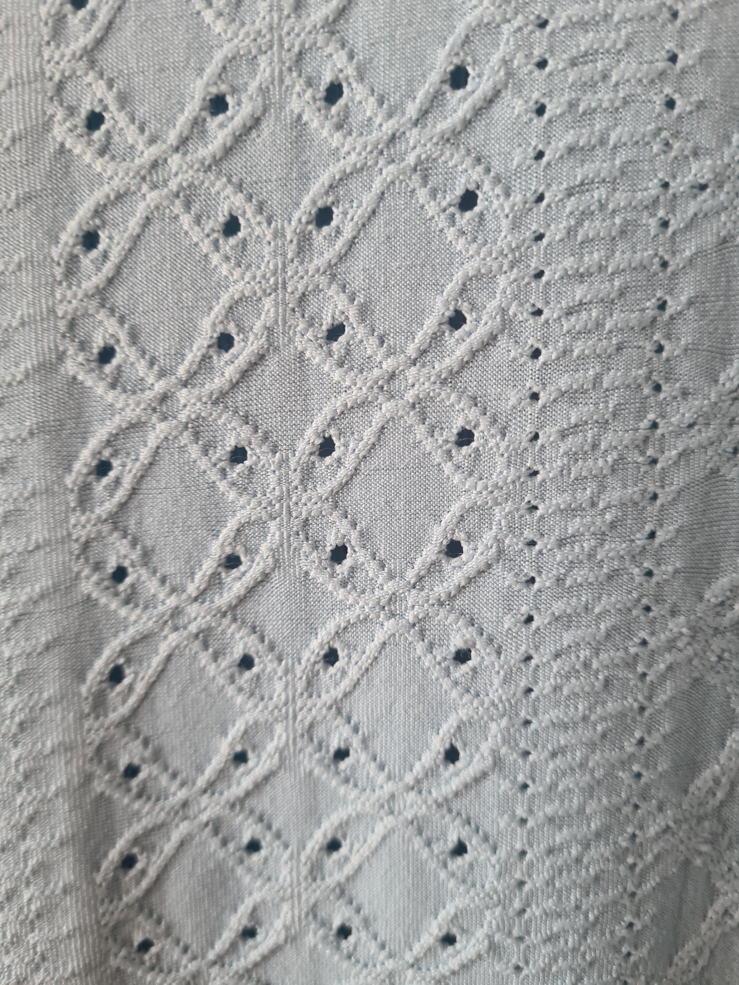 Lichtblauw ajour shirt – maat 3XL (48/50) – Tweedehands