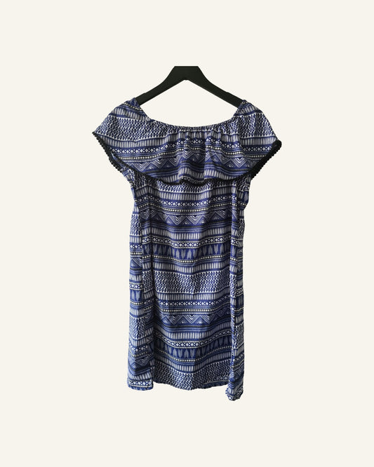Jean Pascale jurk met print – maat 42 – Tweedehands