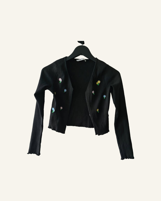 FB Sister bolero met bloemenborduursels – maat S – Tweedehands