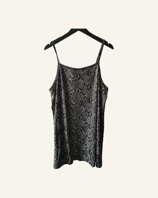 Exabel top met slangenprint – maat 48 – Tweedehands