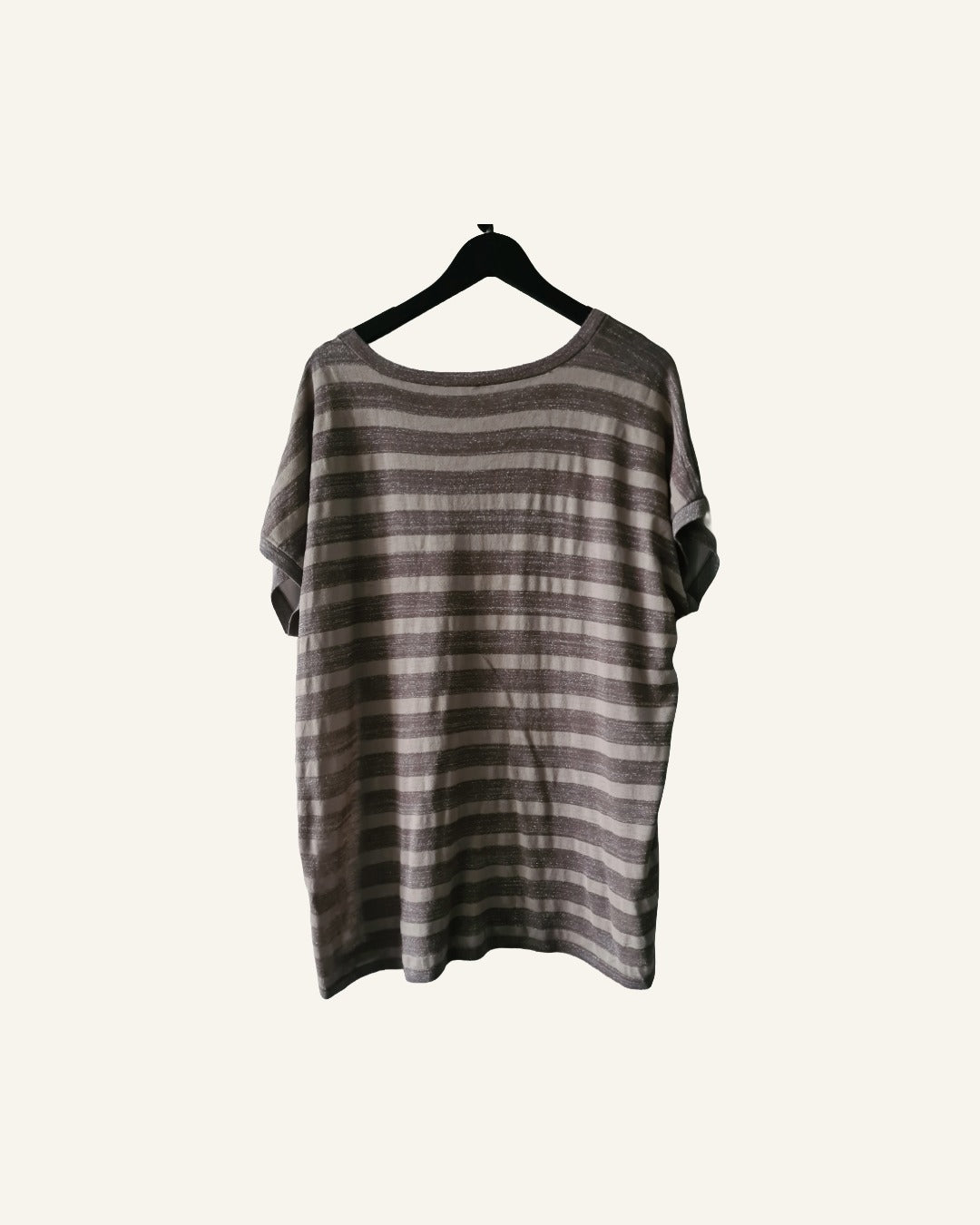 Samoon t-shirt met print – maat 54 – Tweedehands