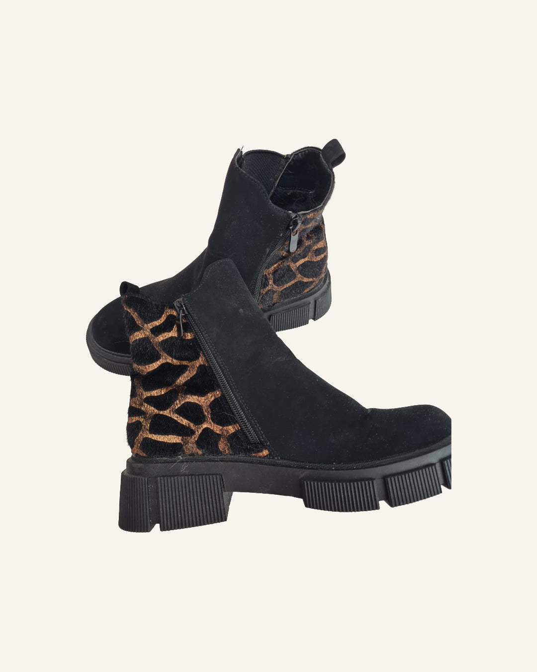 Super Me laarzen met dierenprintdetail – maat 38 – Tweedehands