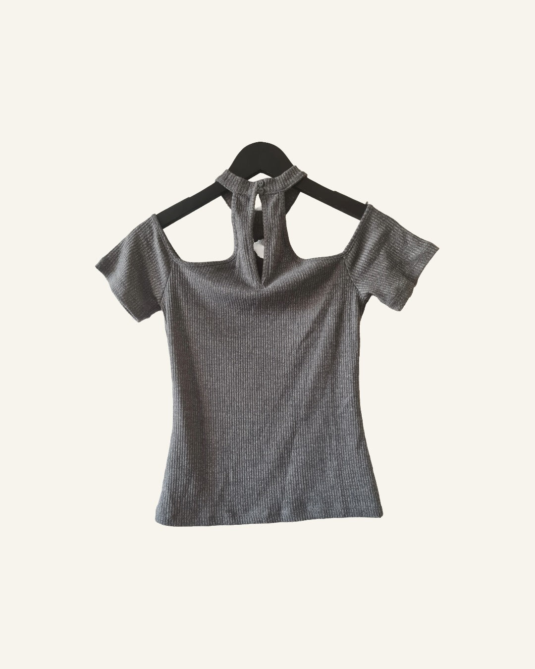 CoolCat party shirt met glitterdraad – maat M – Tweedehands