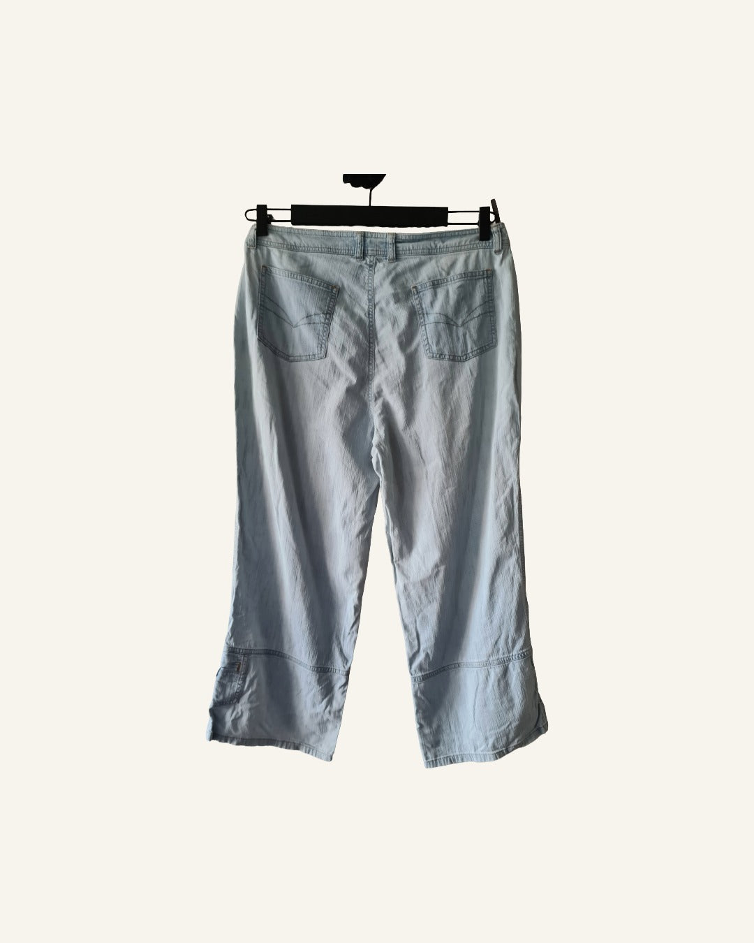 Biba 7/8 broek – lichtblauw – maat 42/44 – Tweedehands