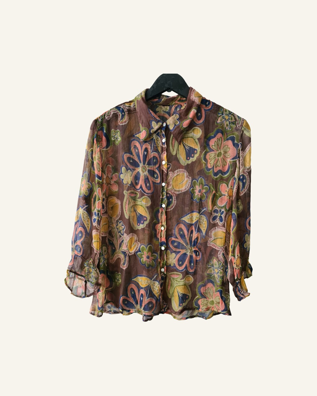 Didi blouse met bloemenprint – maat XL – Tweedehands