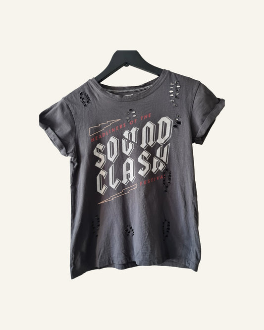 Sting T-shirt distressed – maat XXS – Tweedehands