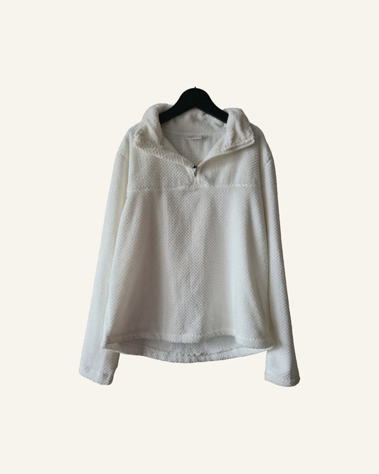 City Life fleece trui met halve rits – maat M – Tweedehands