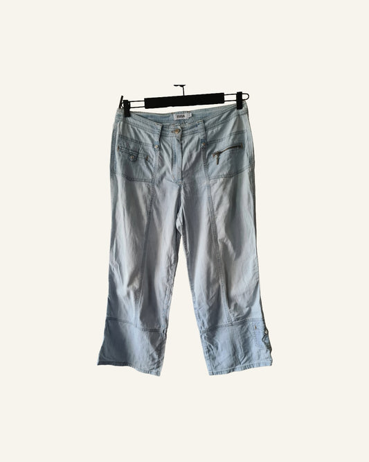 Biba 7/8 broek – lichtblauw – maat 42/44 – Tweedehands