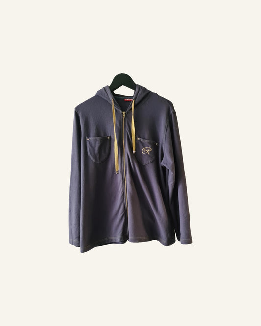 Rebelle vest met capuchon en rits – maat 44 – Tweedehands
