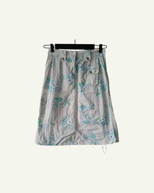 Vila rok – wit met bloemenprint – maat S – Tweedehands