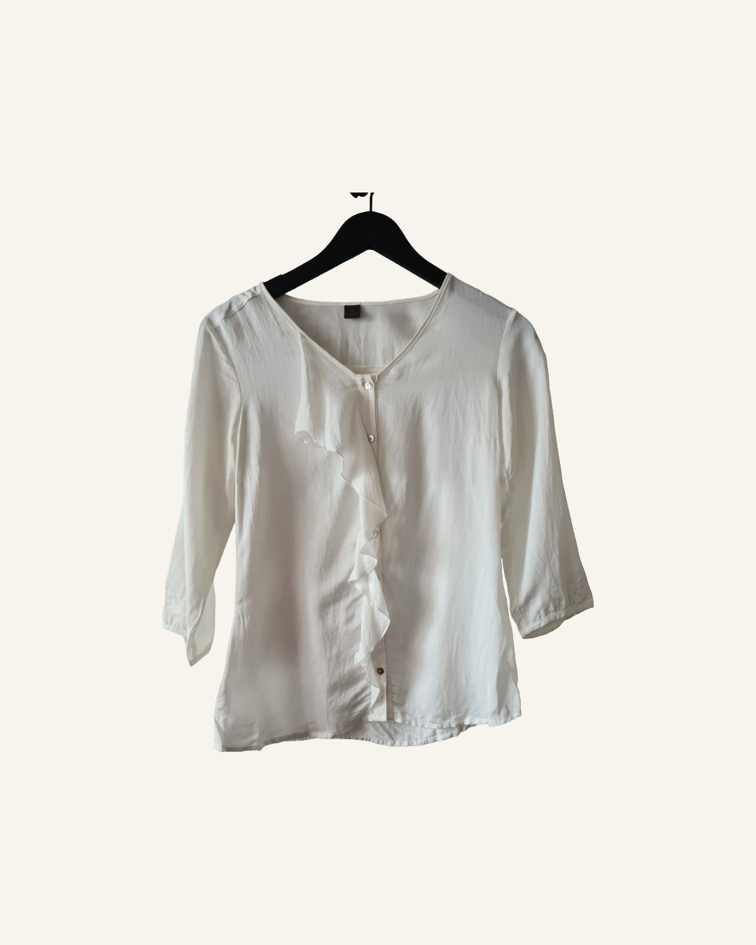 S’Oliver blouse – wit – maat M/L – Tweedehands