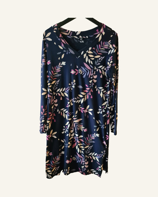 C&A jurk met bloemenprint – maat L – Tweedehands