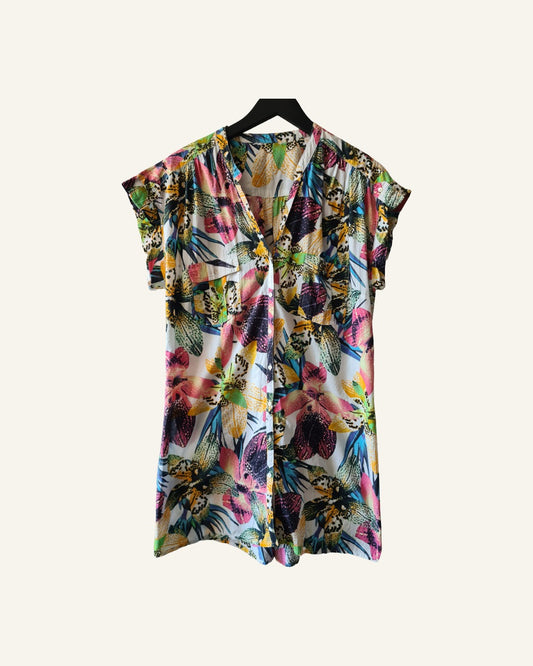 Miss Etam lange blouse – maat XL – Tweedehands