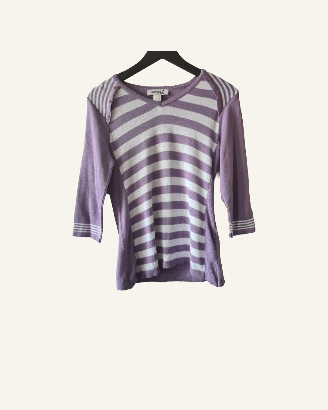 Tweedehands Collection L gestreept trui – maat 38/M