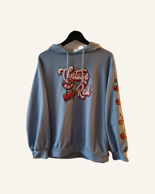 Shein hoodie met print – maat L/XL – Tweedehands
