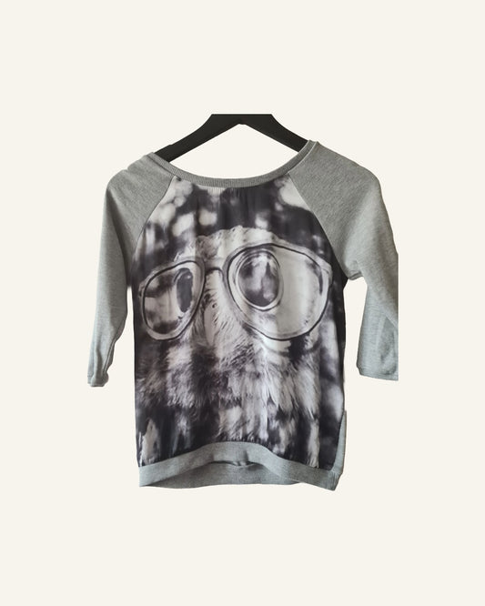 Groggy trui met print – maat XS – Tweedehands