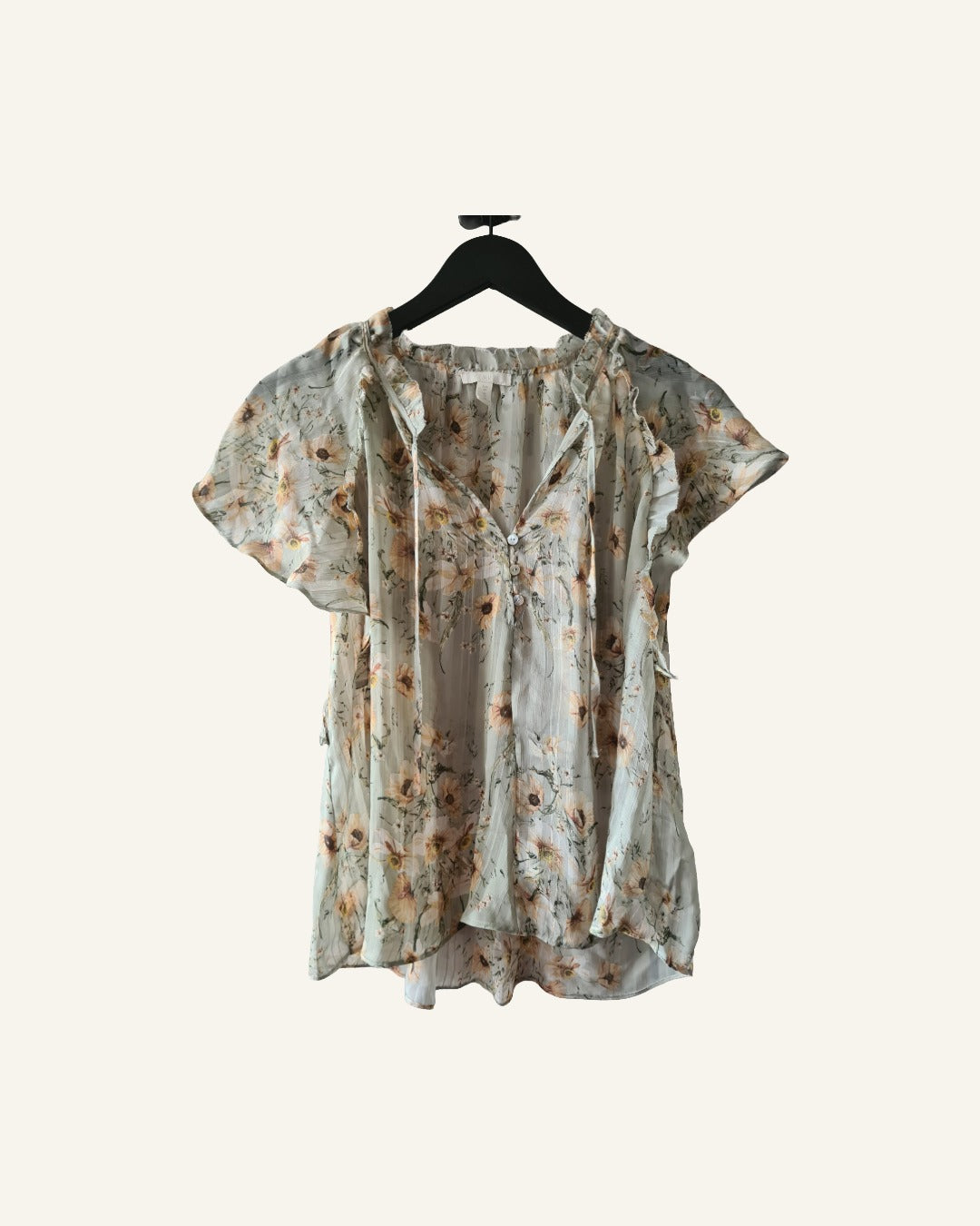H&M blouse met bloemenprint – maat 44 – Tweedehands