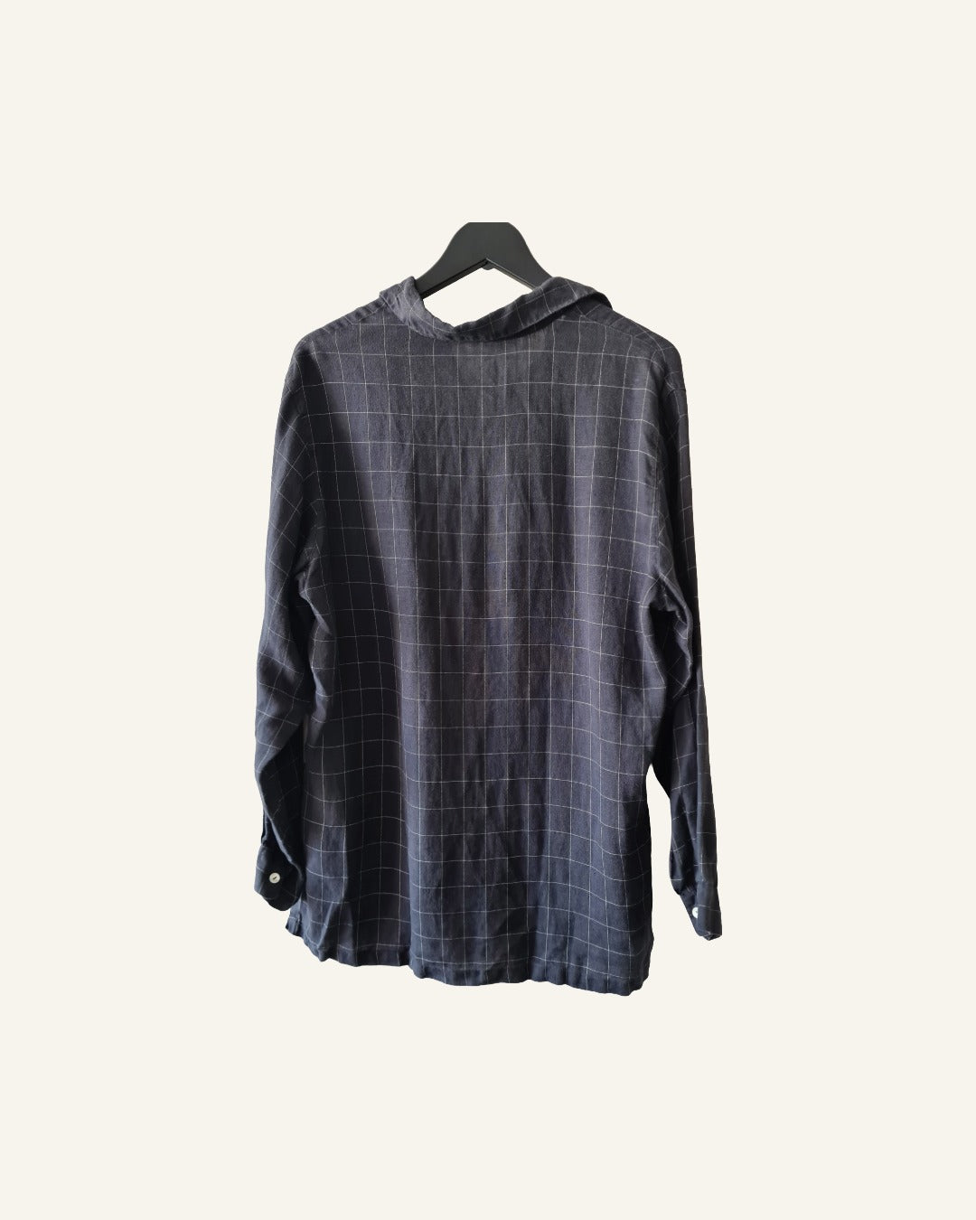 C&A linnen blouse geruit – maat 40 – Tweedehands