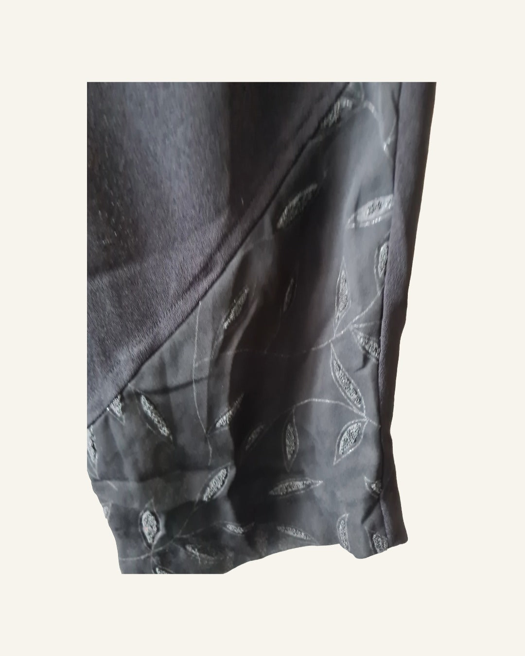 zwarte set (top + broek)  – Maat 48/50  – Tweedehands