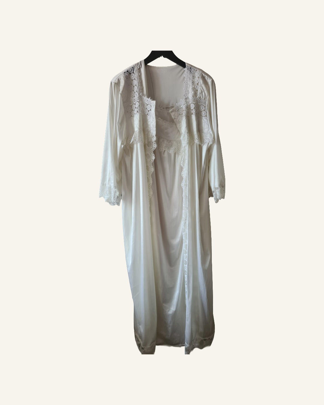 2-delige set nachthemd + kamerjas – maat L/XL/XXL – Tweedehands