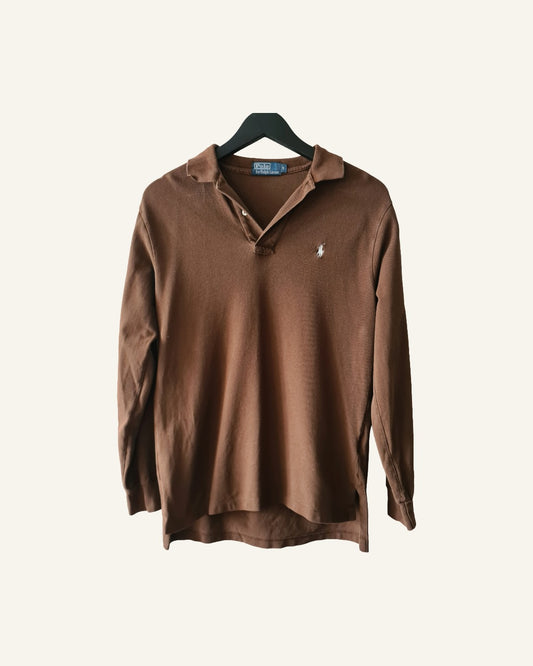 Ralph Lauren polo lange mouw - maat S - Tweedehands