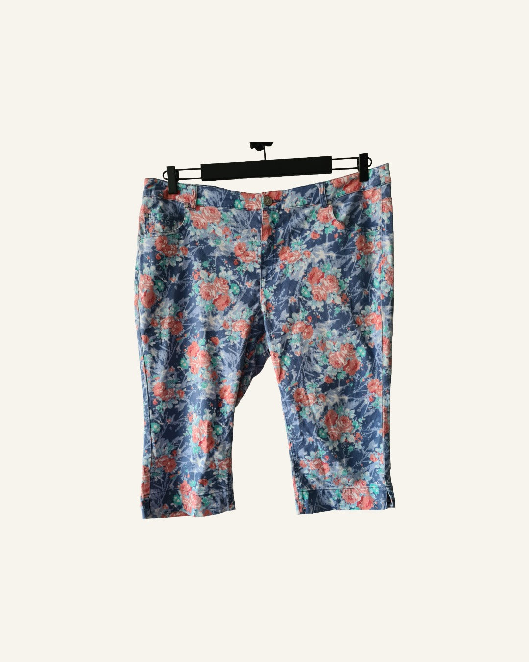 Fitt Originals – 3/4 broek met bloemenprint – maat 46 – Tweedehands