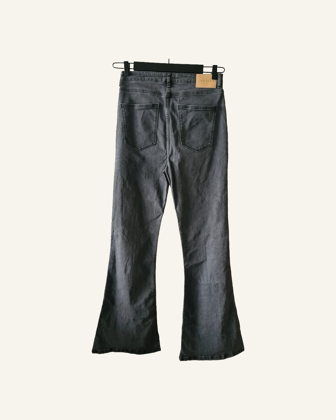 Loavies jeans grijs – maat L – flare model – Tweedehands