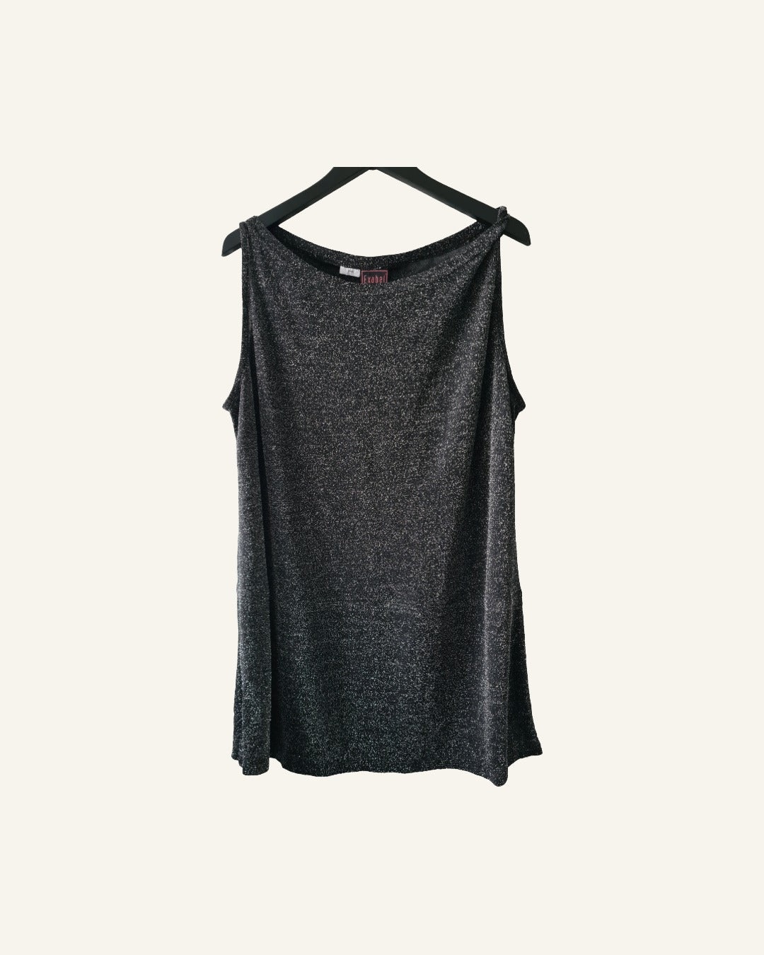 Exabel glittertop – maat 46/48 – Tweedehands