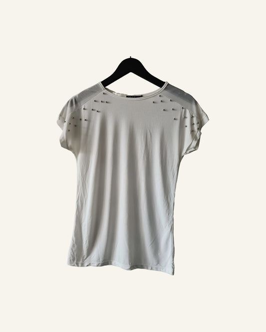 MSI t-shirt met parels – maat 40 – Tweedehands