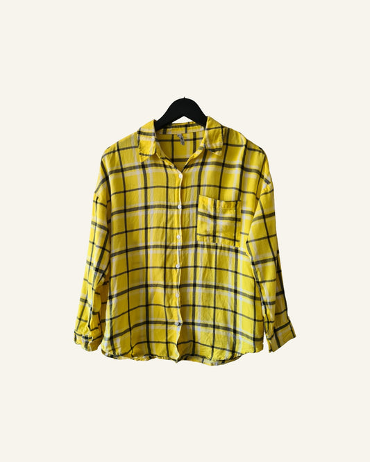FB Sister Blouse Geruit – Maat S –Tweedehands